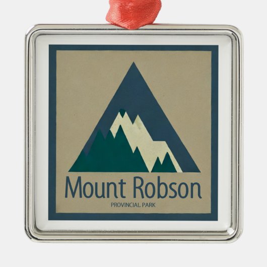 Mount Robson Provincial Park Rustic Ornament Aus Metall (Vorne)