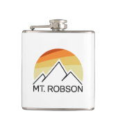Mount Robson Retro Flachmann (Vorderseite)
