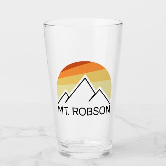 Mount Robson Retro Glas (Vorderseite)