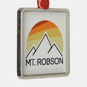 Mount Robson Retro Ornament Aus Metall (Rechts)