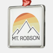 Mount Robson Retro Ornament Aus Metall (Links)