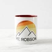 Mount Robson Retro Zweifarbige Tasse (Mittel)