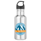 Mount Robson Stars Moon Edelstahlflasche (Vorderseite)