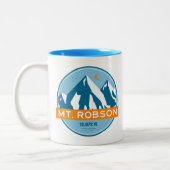 Mount Robson Stars Moon Zweifarbige Tasse (Links)