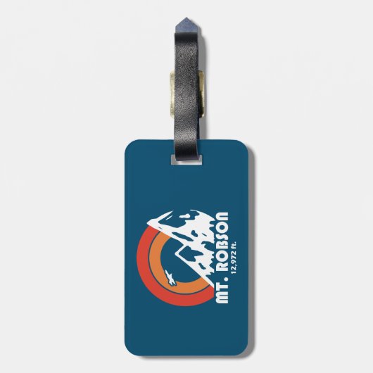 Mount Robson Sun Eagle Gepäckanhänger (Rückseite vertikal)