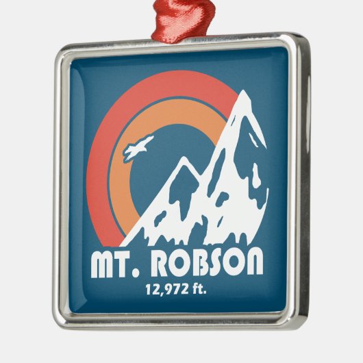Mount Robson Sun Eagle Ornament Aus Metall (Links)