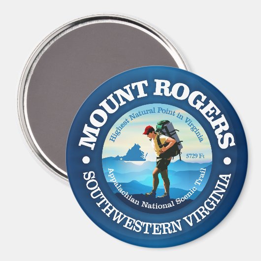 Mount Rogers (C) Magnet (Vorderseite/Rückseite)