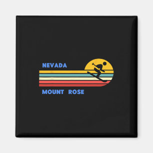 Mount Rose Tahoe Nevada Skifahren Skifahrer Ski Re Magnet