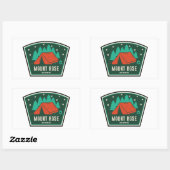 Mount Rose Wilderness Nevada Camping Rechteckiger Aufkleber (Blatt)