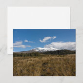 Mount Ruapehu Postkarte (Vorne/Hinten)