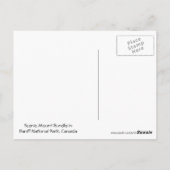 Mount Rundle in Banff National Park, Kanada Postkarte (Rückseite)