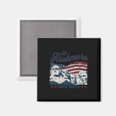 Mount Rushmore 4. Juli feiert USA-Flagge Mt Magnet (Vorderseite/Rückseite)