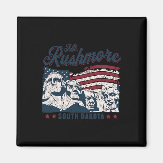 Mount Rushmore 4. Juli feiert USA-Flagge Mt Magnet (Vorne)