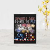 Mount Rushmore 4. Juli Fliegenflieger Karte (Gelbe Blume)