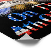 Mount Rushmore 4. Juli Funken werden fliegen Poster (Ecke)