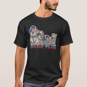 Mount Rushmore 4. Juli Funny Patriotic Preside T-Shirt