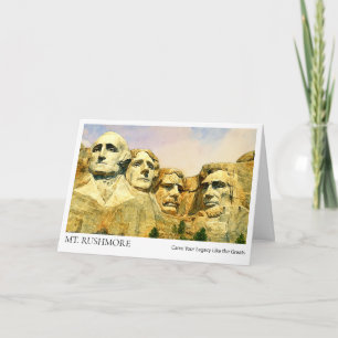 Mount Rushmore Abschluss Card - Individuelle Name  Karte