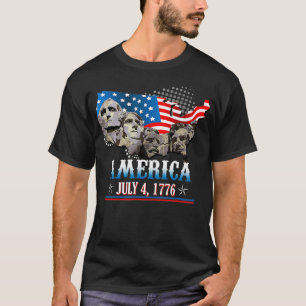 Mount Rushmore America Amerikanische Unabhängigkei T-Shirt