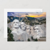 Mount Rushmore America Präsidenten Postkarte (Vorne/Hinten)