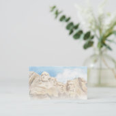Mount Rushmore & American Flag Patriotic Visitenkarte (Stehend Vorderseite)