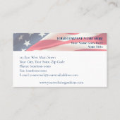 Mount Rushmore & American Flag Patriotic Visitenkarte (Rückseite)