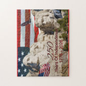 Mount Rushmore Amerika 250 Puzzle (Vertikal)
