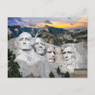 Mount Rushmore Amerika Präsidenten Postkarte