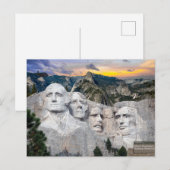 Mount Rushmore Amerika Präsidenten Postkarte (Vorne/Hinten)