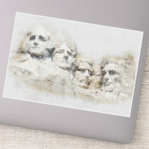 Mount Rushmore Aquarell Aufkleber