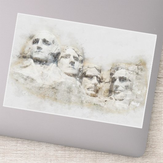 Mount Rushmore Aquarell Aufkleber