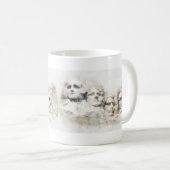 Mount Rushmore Aquarell Kaffeetasse (VorderseiteRechts)