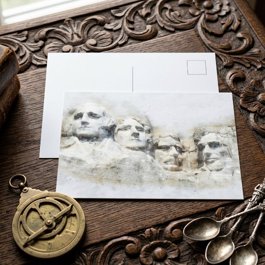Mount Rushmore Aquarell Postkarte