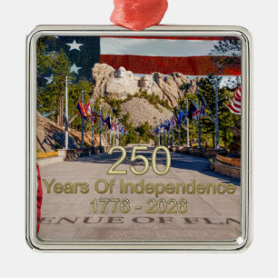 Mount Rushmore Avenue Of Flags Halbtausendjahrfeie Ornament Aus Metall