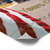 Mount Rushmore Avenue Of Flags Semiquincentennial  Poster (Ecke)