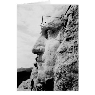Mount Rushmore Bau von George Washington