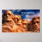 Mount Rushmore Black Hills South Dakota USA Travel Poster (Vorne)