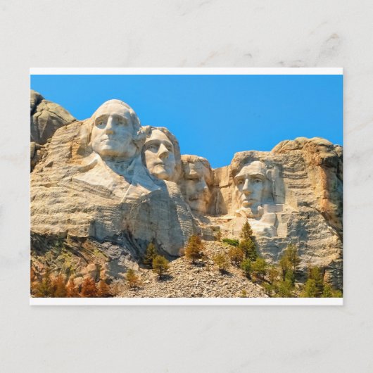Mount Rushmore Classic View Postkarte (Vorderseite)