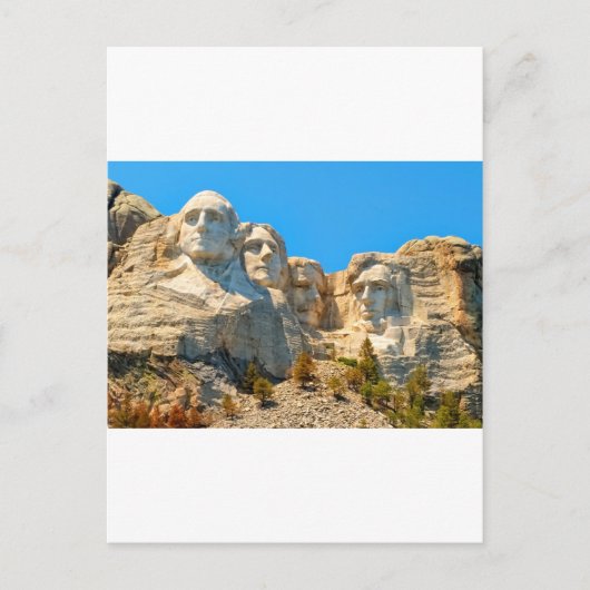 Mount Rushmore Classic View Postkarte (Vorderseite)