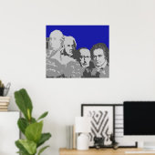 Mount Rushmore Composers Poster (Heimbüro)