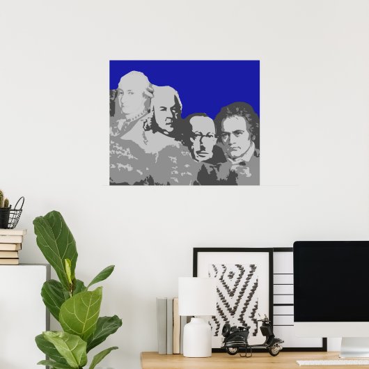 Mount Rushmore Composers Poster (Heimbüro)