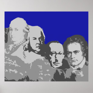 Mount Rushmore Composers Poster