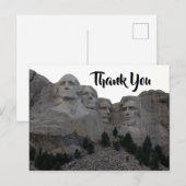 Mount Rushmore Danke Postkarte (Vorne/Hinten)