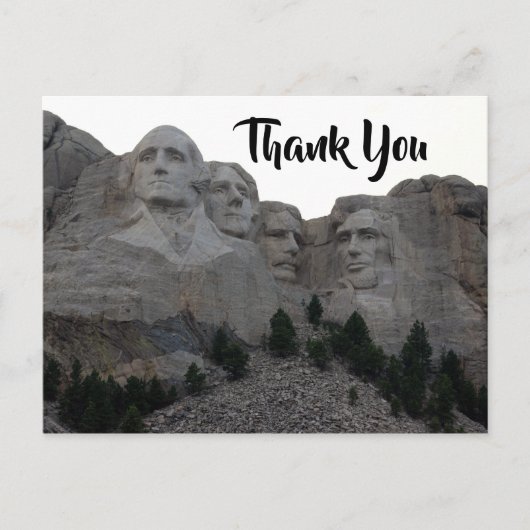 Mount Rushmore Danke Postkarte (Vorderseite)