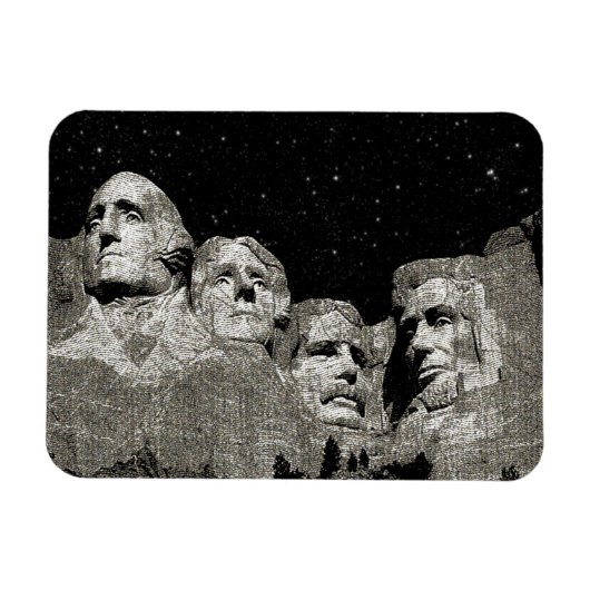 Mount Rushmore, die amerikanischen Präsidenten, Magnet (Horizontal)