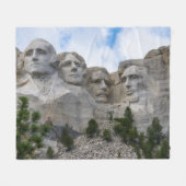 Mount Rushmore Fleece Blanket (Vorderseite (Horizontal))