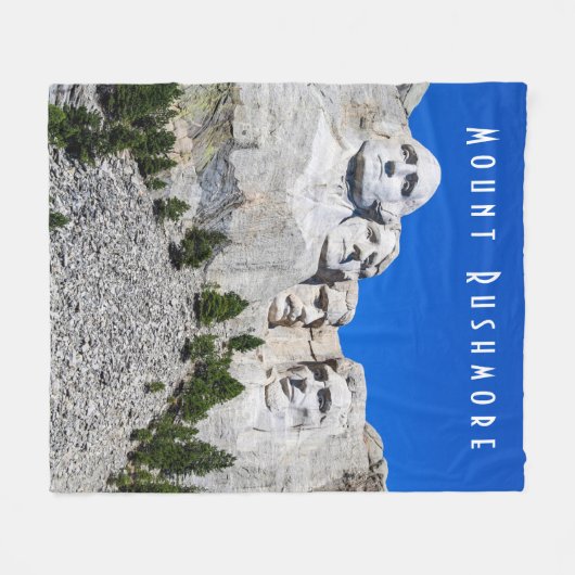 Mount Rushmore Fleece Blanket (Vorderseite (Horizontal))