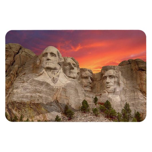 Mount Rushmore Flexibleres Magnet (Horizontal)