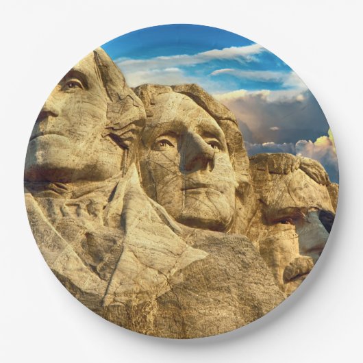 Mount Rushmore Gedenktafel Pappteller (Vorderseite)