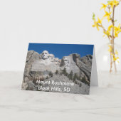 Mount Rushmore Grußkarte Karte (Gelbe Blume)