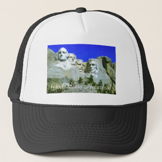 Mount Rushmore Hat Truckerkappe (Vorderseite)